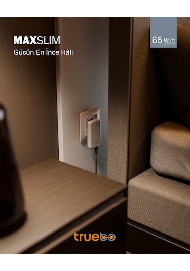 Truebo MaxSlim 65W GaN Şarj Aleti