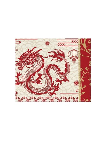 Suntek Çin Yeni Yılı Placemats 4 Adet Yer Kırmızı-beyaz Kırmızı Beyaz Kırmızı - Beyaz