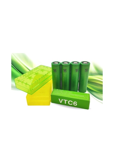 Sony Vtc6 18650 3.7V 3000 Mah Li-Ion Şarjlı Pil 4 Adet 2Ad Kutu