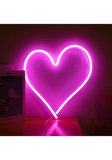 Sones Led Akrilik Şeffaf Arka Panel Neon Işık Tatil Dekorasyon Lambası Aşk Diğer