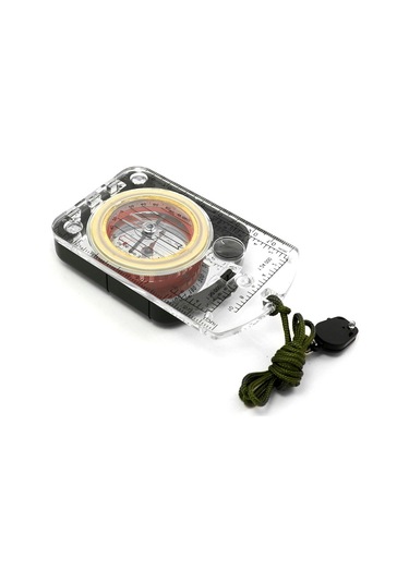 Dofolink Dış Mekan Dağcılık İçin Geri Çevrilebilir, Manyetik Sapma Ayarlı, Led Işıklı Ve Asetat + Abs Malzeme İle Yapılmış Kompas