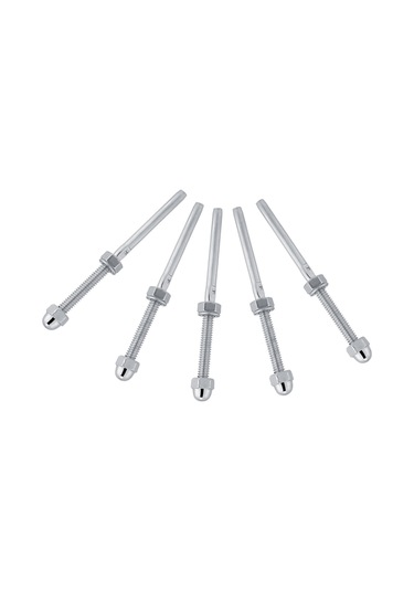 Springsun 10 Adet 316 Paslanmaz Çelik Teli Gerintici, 1/8" Kablolar İçin, Somun-montajlı, Ahşap Direk Uyumlu Diğer