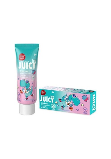 Splat Juıcy Lab +3 Yaş Karpuzlu Çocuk Diş Macunu Renkli Simli Çürük Önleyici Doğal Macun