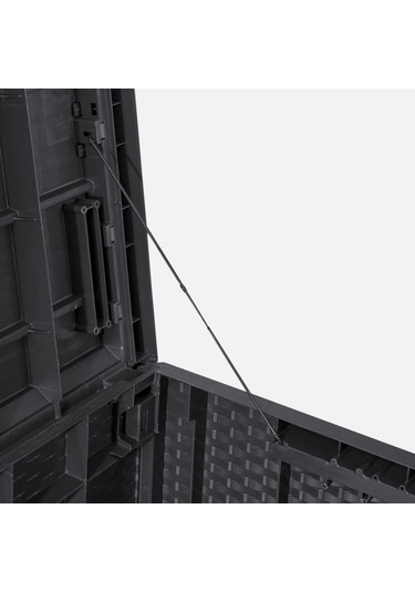 Bahçe Balkon Plastik Sandık 340 Litre Antrasit