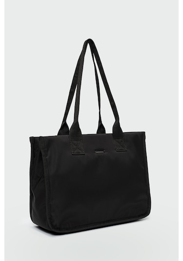 Lora Omuz Çantası Siyah Siyah