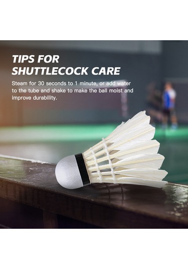 Geeksen Leıjıaer Profesyonel/başlangıç Seviyesi 12 Adet Toptan Badminton Topu - Dayanıklı Tüylü, Hızlı Ve Rüzgar Direncili, İç/ön Dış Kullanım