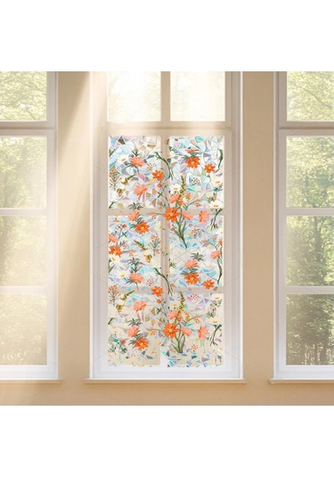 Suntek Gizlilik Pencere Filmi Çiçekli Lekeli Yapışkan Statik