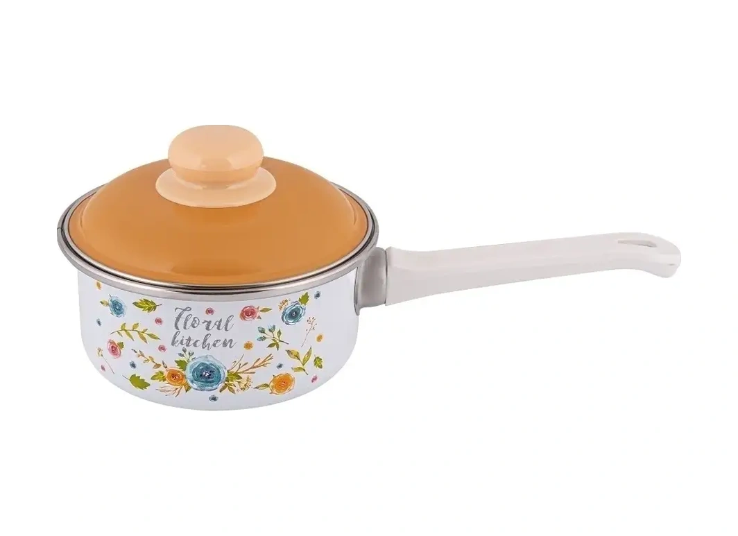 Appetite Tencere 1 Litre Kapaklı Emaye Tencere Tüm Ocaklar İçin 18895589 Beyaz