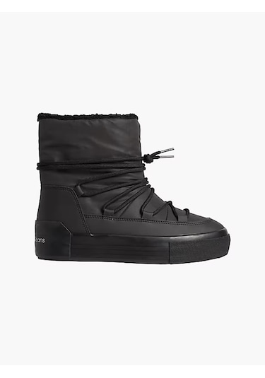 Calvin Klein Vulc Flatform Bold Snow Kadın Kar Botu Yw0yw00820 091 Sıyah
