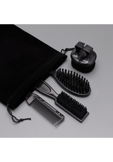 Dolıty Berber Fırçası Ve Tarak Seti Temizleme Saç Kese-paketi