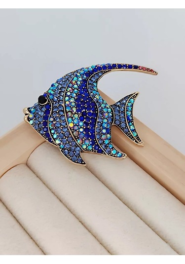 Bijoubijou Bijuteri Broş Balık 245687103 Mavi
