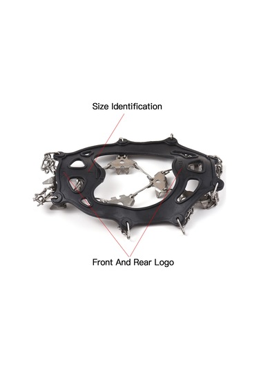 Vkemall 32 Dişli Paslanmaz Çelik Buz Tırnağı - Kaymayı Önleyen Ayakkabı Aksesuarı