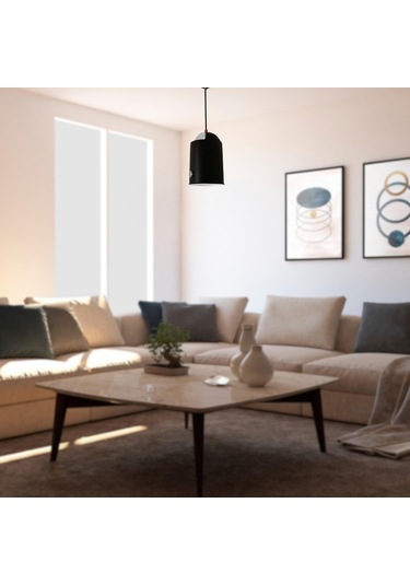 Pelda Siyah Sarkıt Avize Siyah