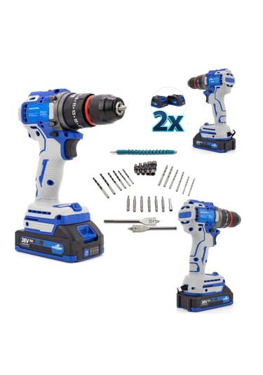 Branzeg BRZB10 10 MM Kömürsüz Vidalama Matkap Mavi