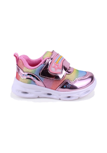 Vicco Kita 346b23y181 Pembe Işıklı Ortopedik Günlük Kız Çocuk Spor Ayakkabı Pembe