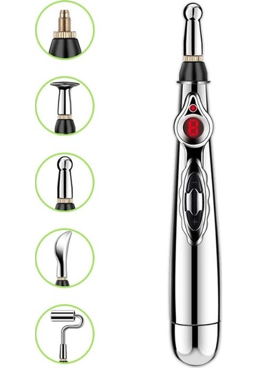 Butu Dolaşan Enerji Otomatik Nokta Bulma Meridyen Kalemi Ev Ağrısı Elektronik Akupunktur Kalemi Özellikler 5 Baş Renk Kutusu Çok Renkli