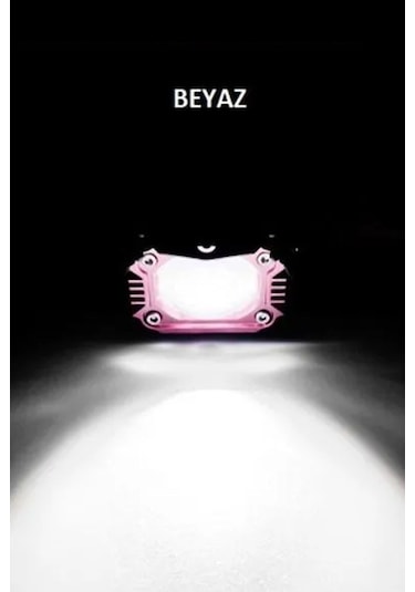 Motosiklet Çok Modlu Lazer Led Sis Farı 2 Adet Çift Renk Beyaz Sarı Ultra Güçlü Sis Farı