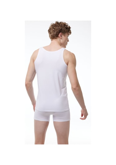 Malabadi Görünmez Atlet Erkek 3 Adet Siyah Beyaz Ten Rengi Ince Askılı Iz Yapmayan Modal Atlet 3m013 Siyah-beyaz-ten Rengi