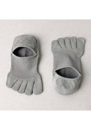 Homyl Koşu Sporları Için Beş Parmak Çorap Hafif Kaymaz İnce Gri