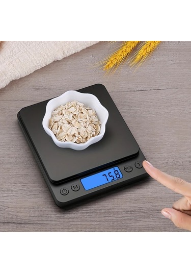 Willowhaven Black 303a Akıllı Hassas Terazi 0 1g 3kg Cep Terazisi Pil Dahil Değil Siyah 303a