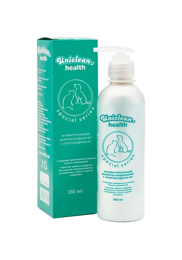 Uniclean Klorheksidinli Antibakteriyel Şampuan Köpekler İçin 350ml 232807095