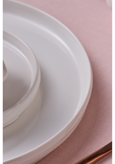 Karaca  Stream Bone Sunset 34 Parça 6 Kişilik Kahvaltı Takımı Beyaz