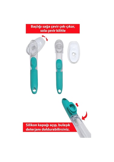 Smarter Deterjan Hazneli Bulaşık Süngeri Yeşil