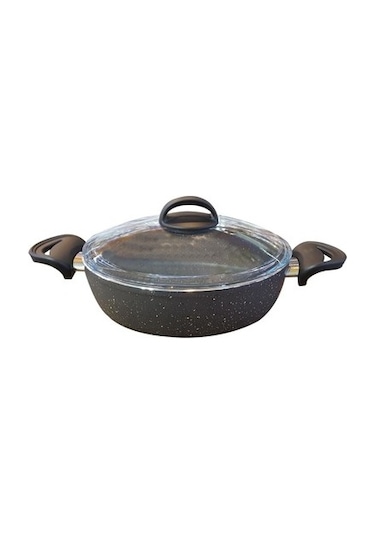 Eda 28 CM Zetra Basık Pilavlık Tencere 3.77 Mm