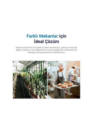 Hybrone Akıllı Wi-fi Sıcaklık Ve Nem Sensörü