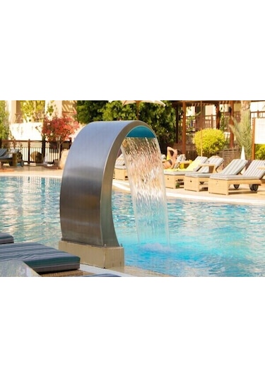 DEV PASLANMAZ 600x1000 mm Lüks Model Havuz Şelale AISI 316