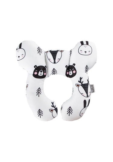 Koruyucu Seyahat Araba Koltuğu Baş Ve Boyun Yastık Yumuşak Boyun No.13 Ekru