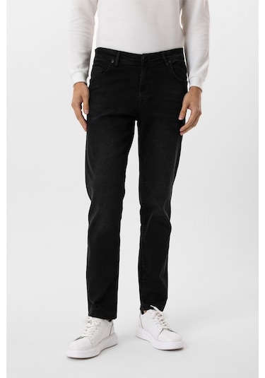 SÜVARİ Siyah Regular Denim Pantolon