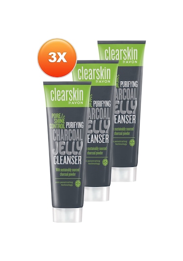 Avon Clearskin Pore Shine Gözenek Ve Parlaklık Kontrolü İçin Jel Temizleyici 3 x 100 ML