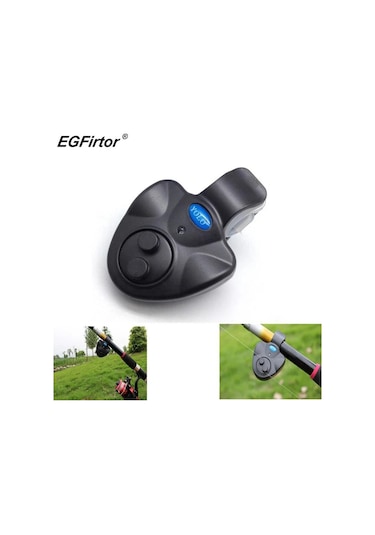 Valkyrie Yüksek Sesli Olta Balık Kamış Alarmı Led Işıklı Klipsli Alarm Evrensel Uyum