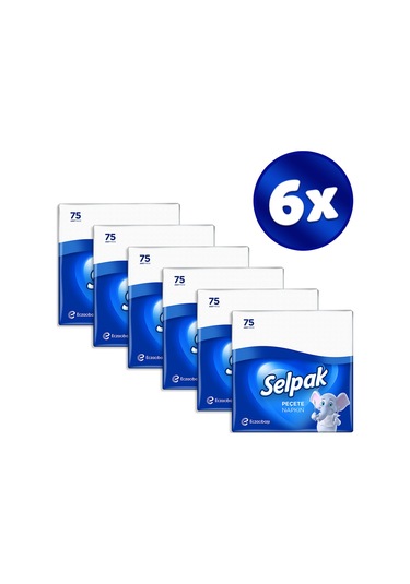 Selpak® Klasik Peçete 75 x 6 Paket