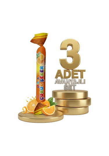 Afia Afibon Portakallı Çubuk Şeker 3x6,7 Gr