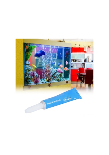 Youmex Akvaryum Bitkileri Ve Koral Bağlayıcı - Hızlı Kürlenir, Suya Zararsız, 20g, Çeşitli Yüzeyler İçin