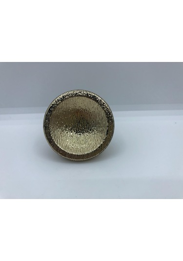 Plastik, 45 Mm Çapı Dolap, Vestiyer, Mobilya Düğme Kulp 5 Adet Gold Kaplama
