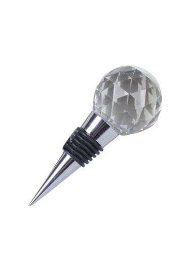 Zarif Yeniden Kullanılabilir Vakum Mühürlü Rhinestone Kırmızı Şarap Şişesi Tıpa Mantar Hediye Gümüş