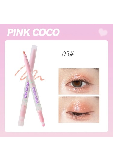 Çift Kafalı Yalan İpekböceği Kalem Mat Pembe Parlatıcı Anahat Gözler Sedefli 03 250mg 002