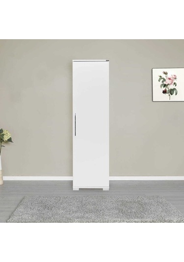 Dıamond 5 Bölmeli Kapaklı Dolap - Lake Beyaz