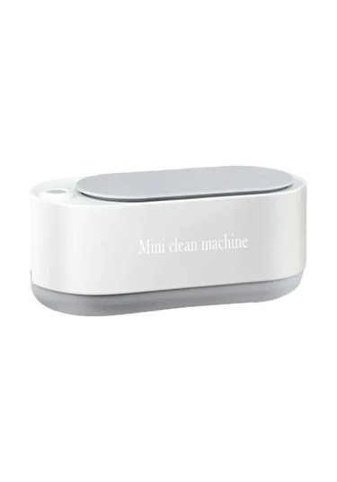 Springsun Ev Tipi Portatif Ultrasonik Mücevher Temizleyici - Gözlük, Saat İçin Yüksek Frekans Beyaz