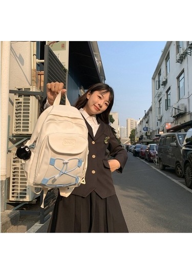 Sırt Büyük Kapasiteli Öğrenci Taşınabilir Hafif Ortaokul Sırt Çantası 44zljı Siyah