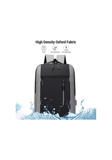 Yulong Erkekler İçin İş Çantası Usb Büyük Kapasiteli Dizüstü Siyah