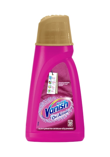 Vanish Kosla Oxi Action Gold Multipower Renkliler için Jel Leke Çıkarıcı Deterjan Güçlendirici 1 L
