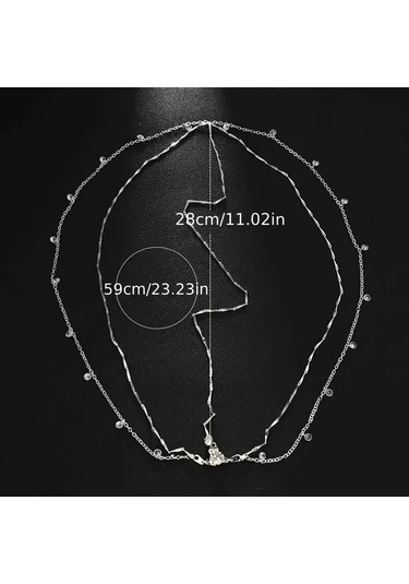 Willowhaven 1 Adet Şık Bohem Gelin Saç Zinciri - İnci Detaylı Minimalist Alın Zinciri Günlük Ve Özel Günler İçin Kadın Saç Aksesuarı Silvery