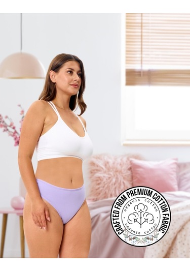 Alya Underwear Kadın Bato Tanga Pamuklu Külot, Büyük Beden String, 5'li Paket- 2 Siyah, 1 Beyaz, 2 Ten Multicolor-p25