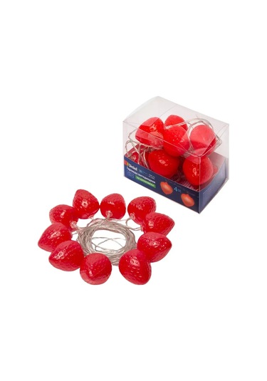 Uniel Çam Ağacı İçin Çilek Işık Zinciri 4m 326869299 Kırmızı