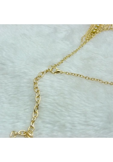 Homyl Zincir Ayak Bileği Halhal Plaj Takısı Yapay Elmas 5361701 Çok Renkli