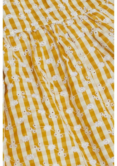 Escabel Kız Çocuk Elbise Çiçek Nakışlı Pötikare Desenli 5-9 Yaş, Hardal Sarı-hardal Sarı Hardal Escabel Kız Çocuk Elbise Çiçek Nakışlı Pötikare Desenli 5-9 Yaş, Hardal Sarı-hardal Sarı Hardal